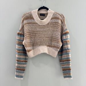 Urban Outfitters Lennon Cropped Striped Sweater NWT Small